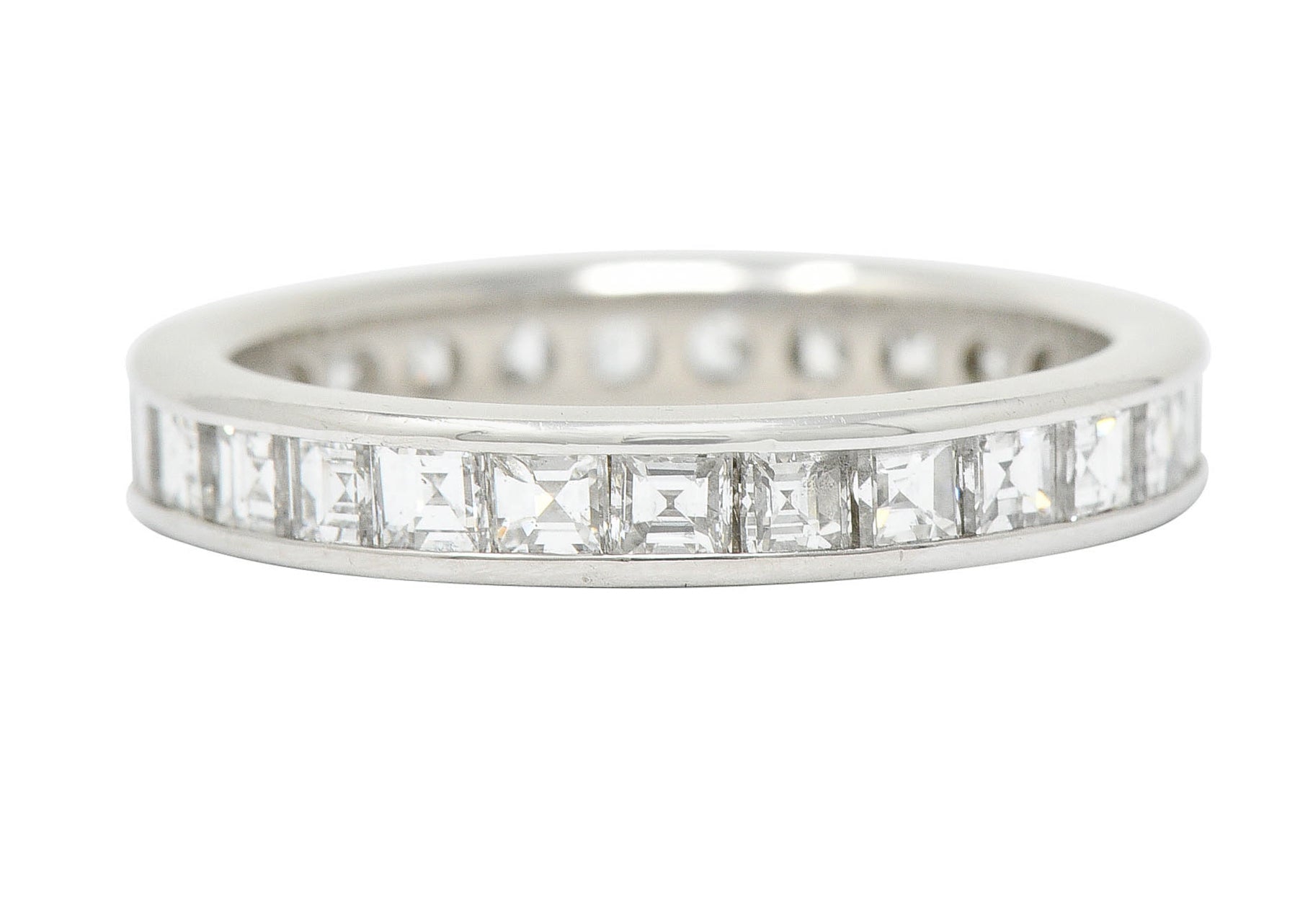 1950's Mid-Century 2.00 CTW Diamond Platinum Eternity Band RingRing - Wilson's Estate Jewelry