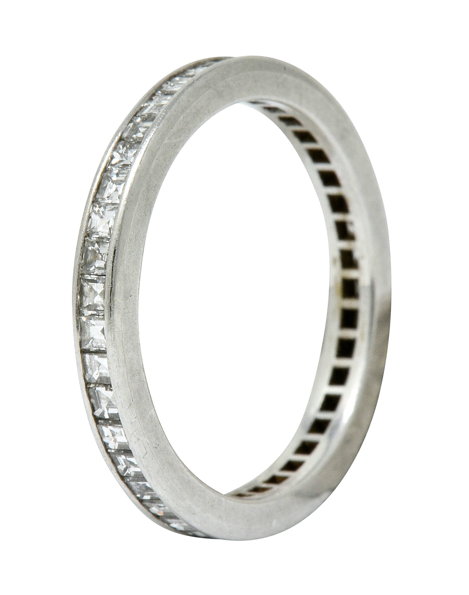 Tiffany & Co. Mid-Century 1.25 CTW Diamond Platinum Eternity Band Ring - Wilson's Estate Jewelry