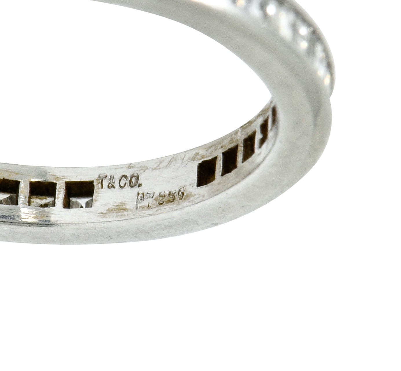 Tiffany & Co. Mid-Century 1.25 CTW Diamond Platinum Eternity Band Ring - Wilson's Estate Jewelry