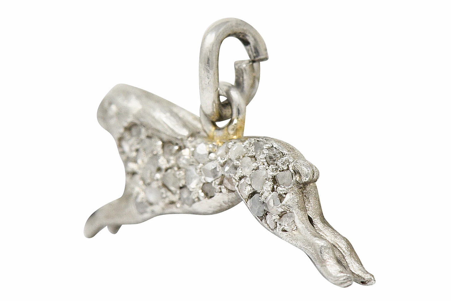 1920's Art Deco Pave Diamond Platinum Rabbit Charmcharm - Wilson's Estate Jewelry