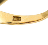 Jones & Woodland Amethyst 14 Karat Tri-Colored Gold Foliate Band RingRing - Wilson's Estate Jewelry