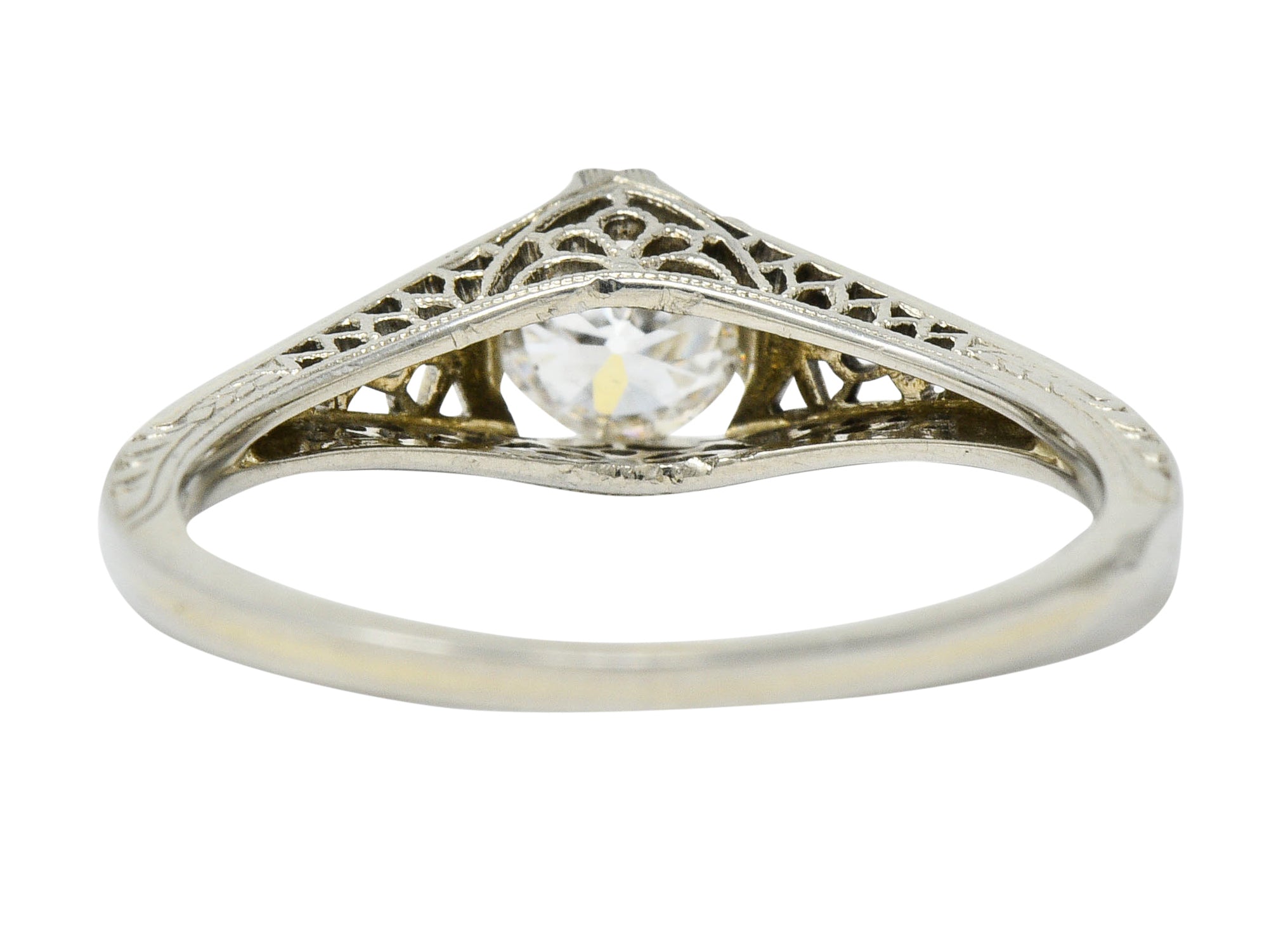 Jones & Woodland Co. 0.44 CTW Diamond 18 Karat White Gold Engagement RingRing - Wilson's Estate Jewelry