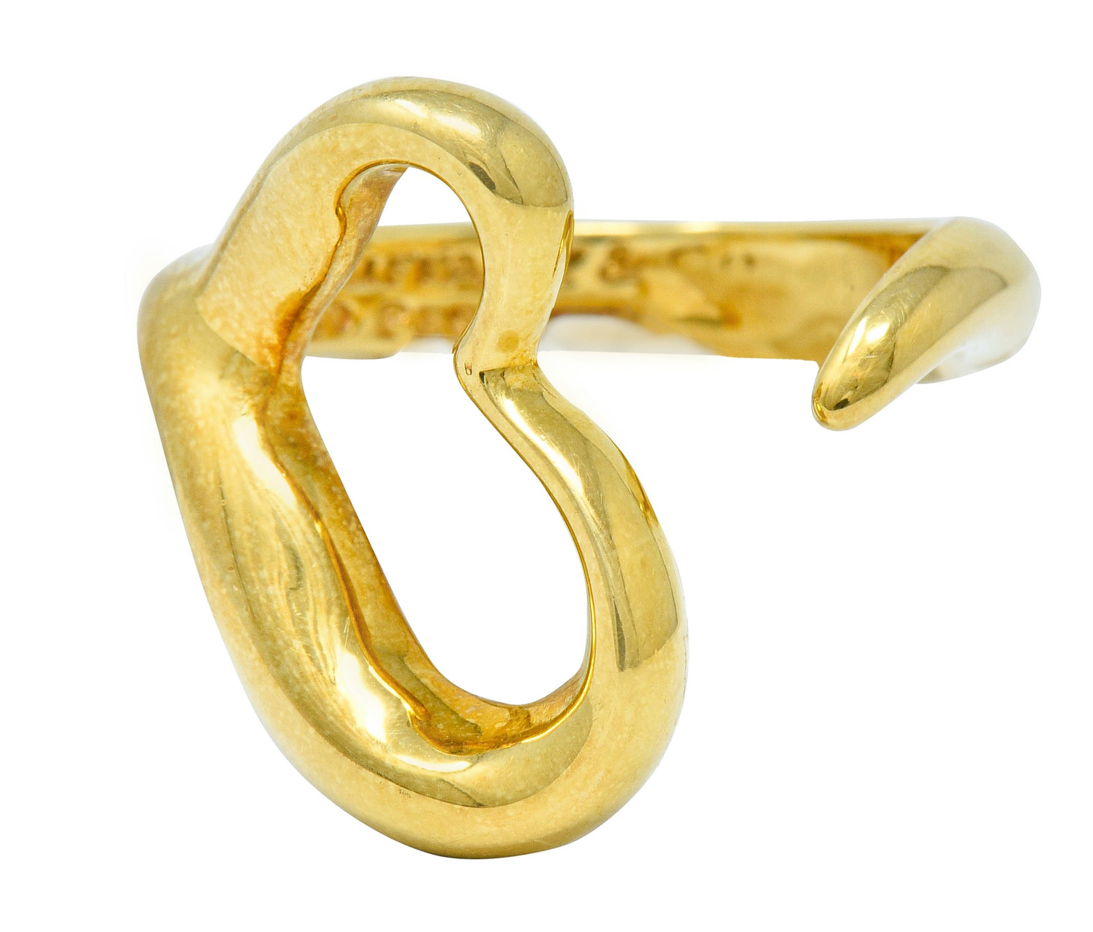 Elsa Peretti Tiffany & Co. Vintage 18 Karat Gold Open Heart RingRing - Wilson's Estate Jewelry