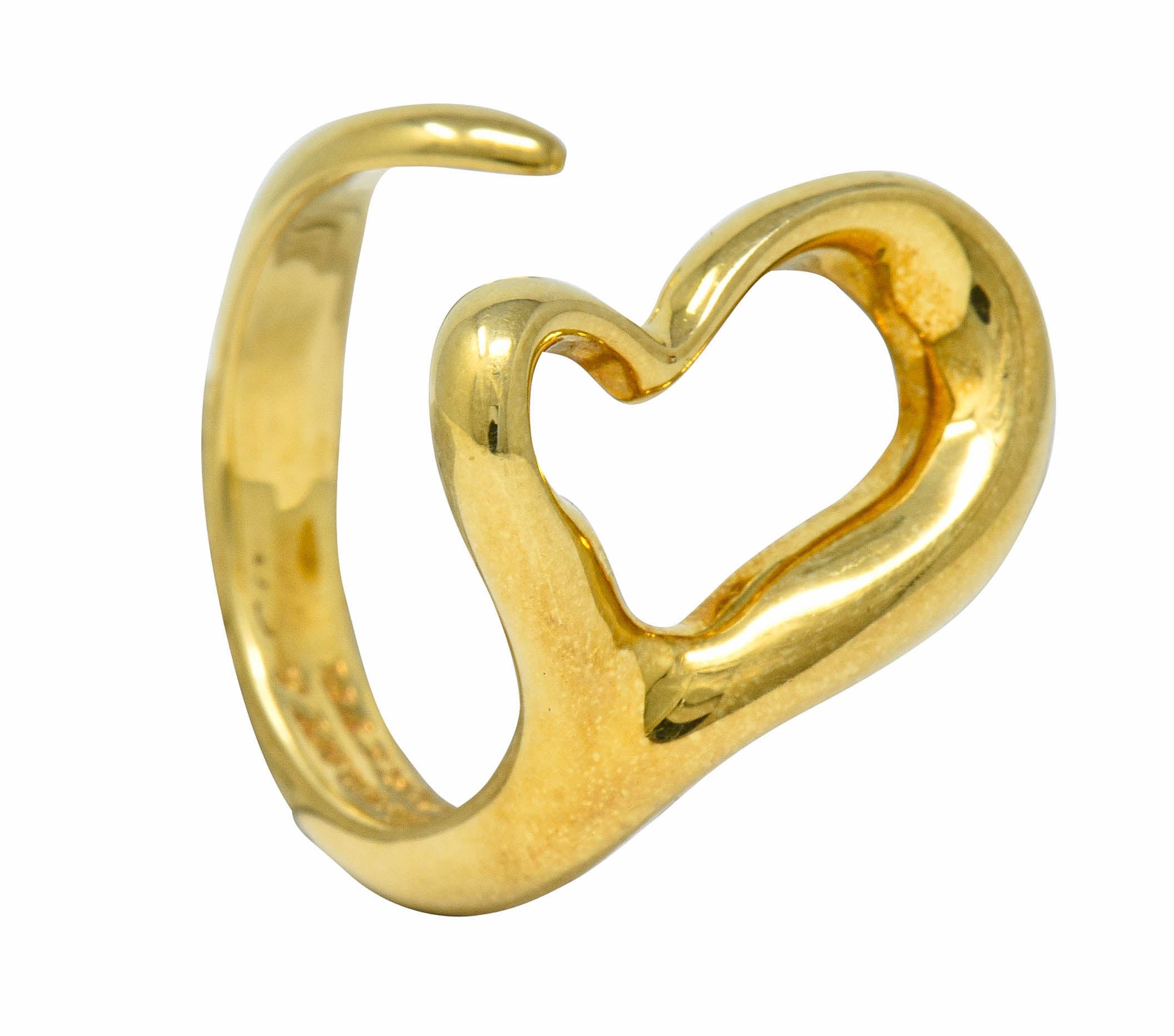 Elsa Peretti Tiffany & Co. Vintage 18 Karat Gold Open Heart RingRing - Wilson's Estate Jewelry