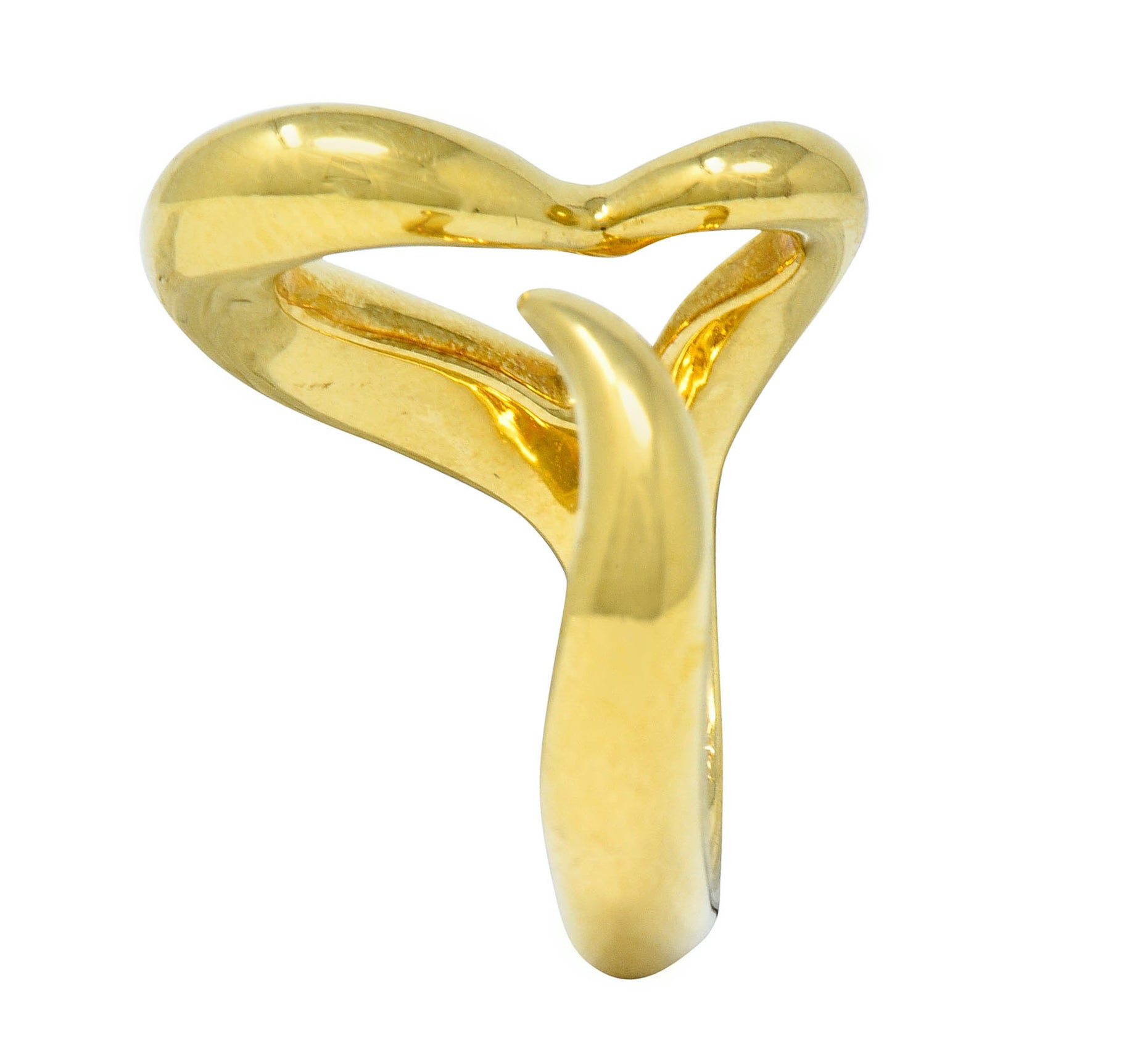 Elsa Peretti Tiffany & Co. Vintage 18 Karat Gold Open Heart RingRing - Wilson's Estate Jewelry