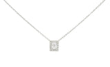 Modern 0.70 CTW Crisscut Diamond Platinum Station NecklaceNecklace - Wilson's Estate Jewelry