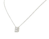 Modern 0.70 CTW Crisscut Diamond Platinum Station NecklaceNecklace - Wilson's Estate Jewelry