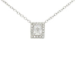 Modern 0.70 CTW Crisscut Diamond Platinum Station NecklaceNecklace - Wilson's Estate Jewelry