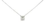 Modern 0.70 CTW Crisscut Diamond Platinum Station NecklaceNecklace - Wilson's Estate Jewelry