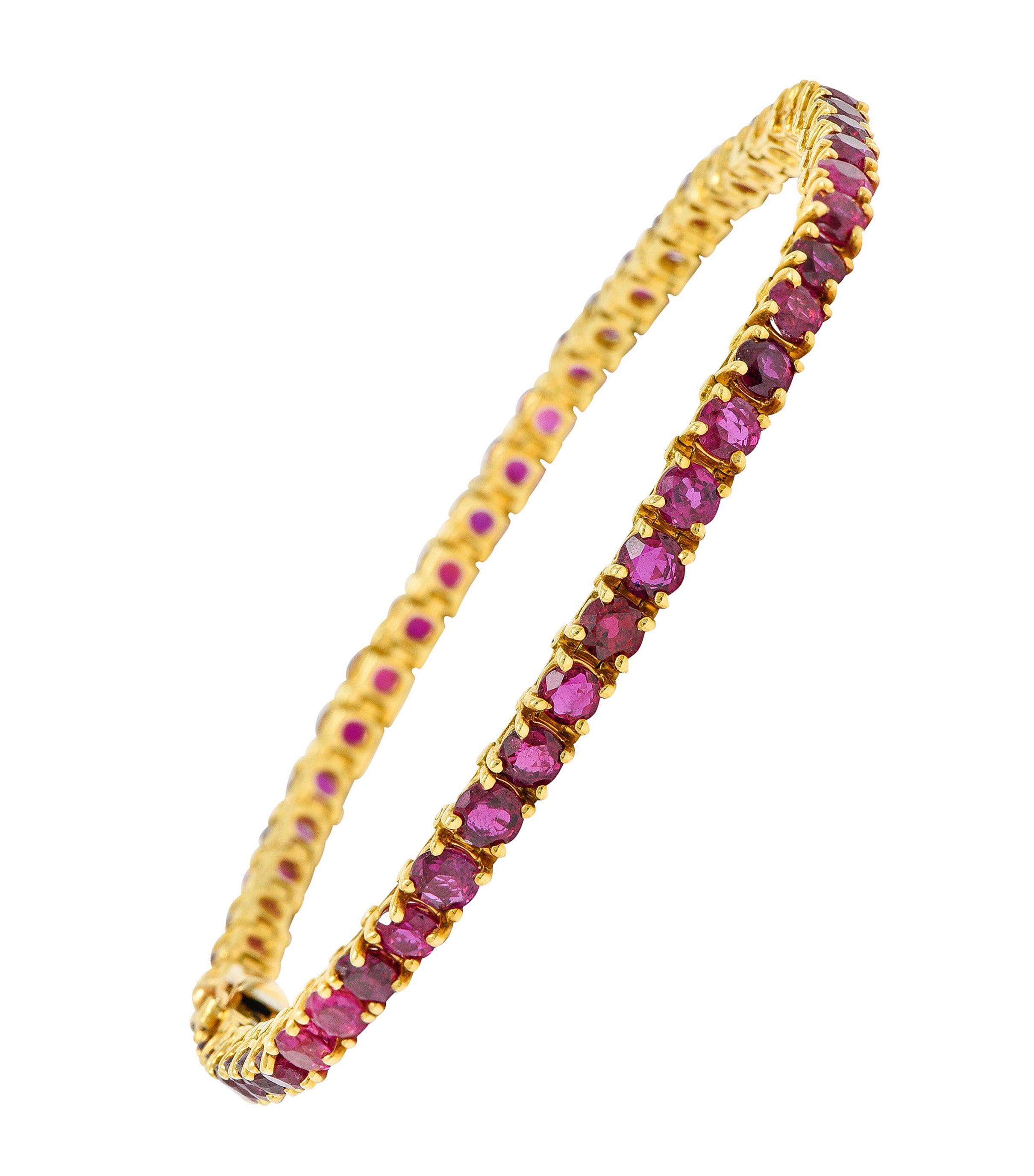 Van Cleef & Arpels 7.50 CTW Ruby 18 Karat Gold Line Bracelet Circa 1970bracelet - Wilson's Estate Jewelry