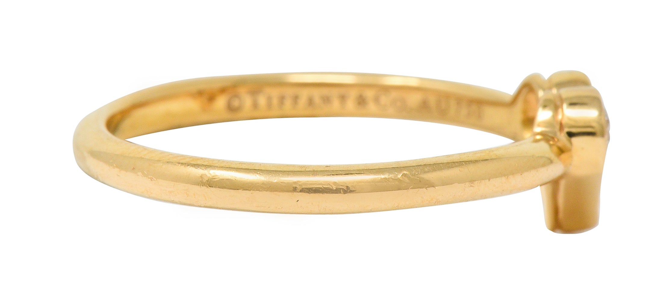 Tiffany & Co. Diamond 18 Karat Gold Tiffany Hearts Stacking RingRing - Wilson's Estate Jewelry