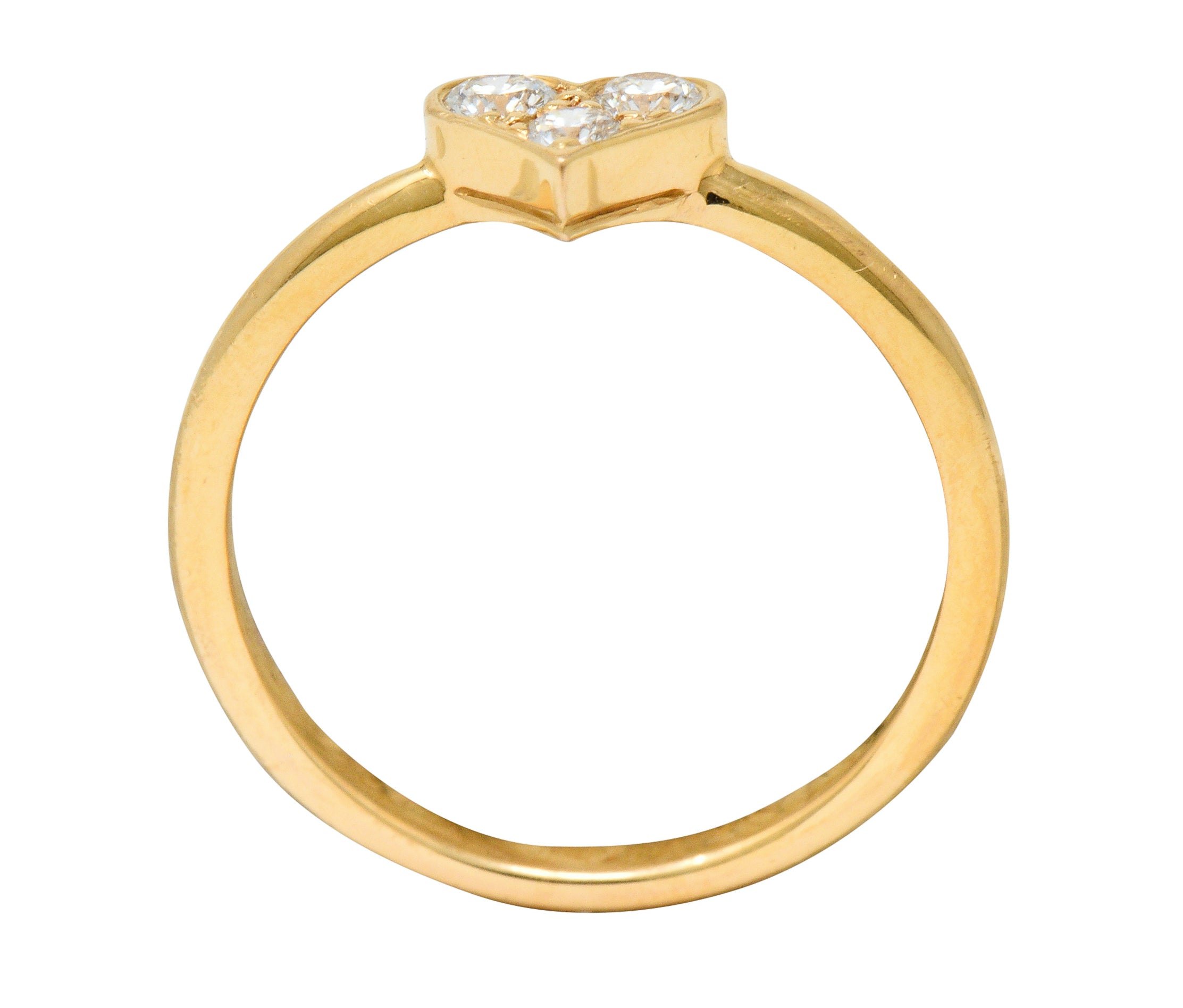 Tiffany & Co. Diamond 18 Karat Gold Tiffany Hearts Stacking RingRing - Wilson's Estate Jewelry