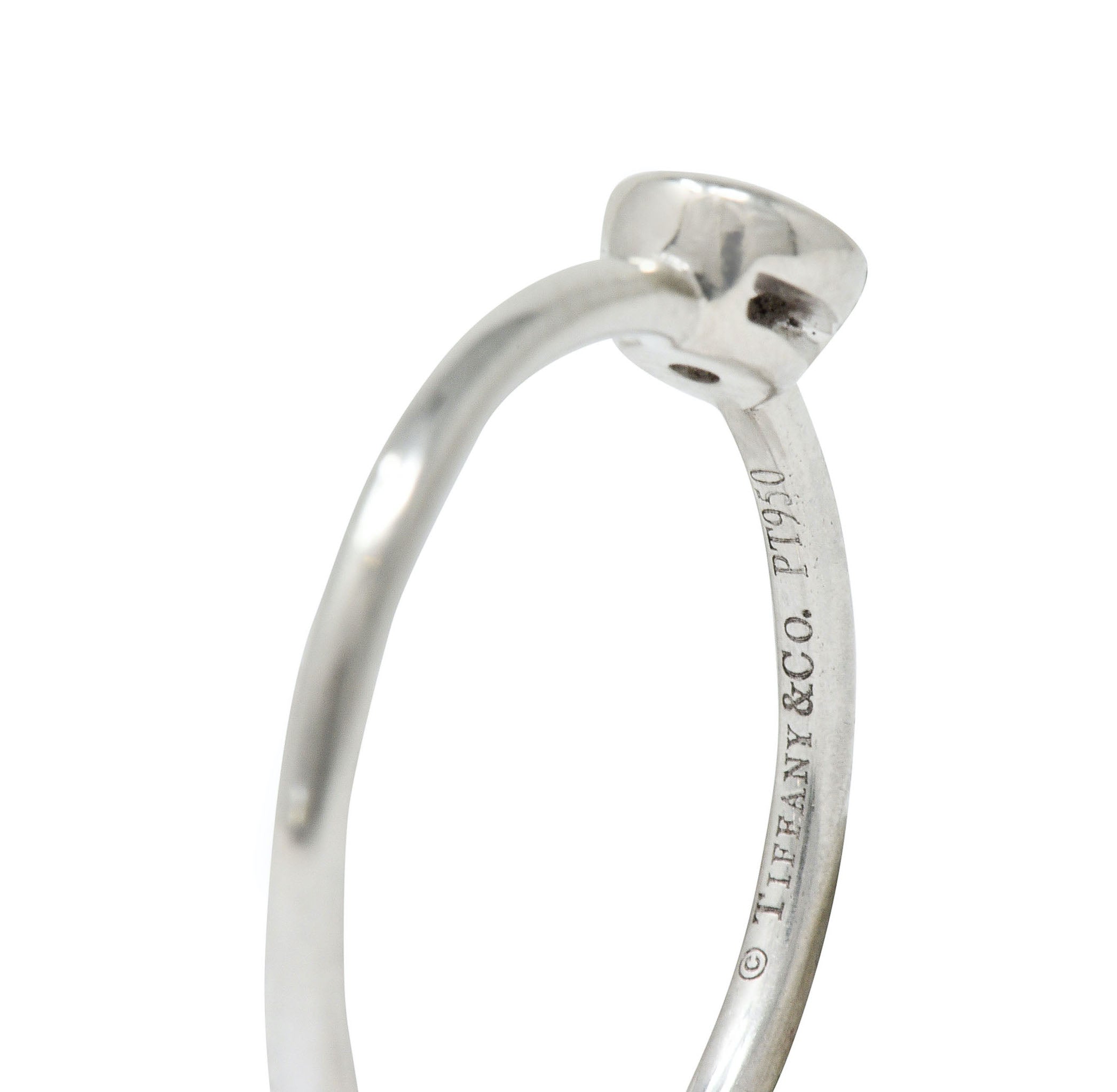 Tiffany & Co. Contemporary Diamond Platinum Bezet Solitaire RingRing - Wilson's Estate Jewelry