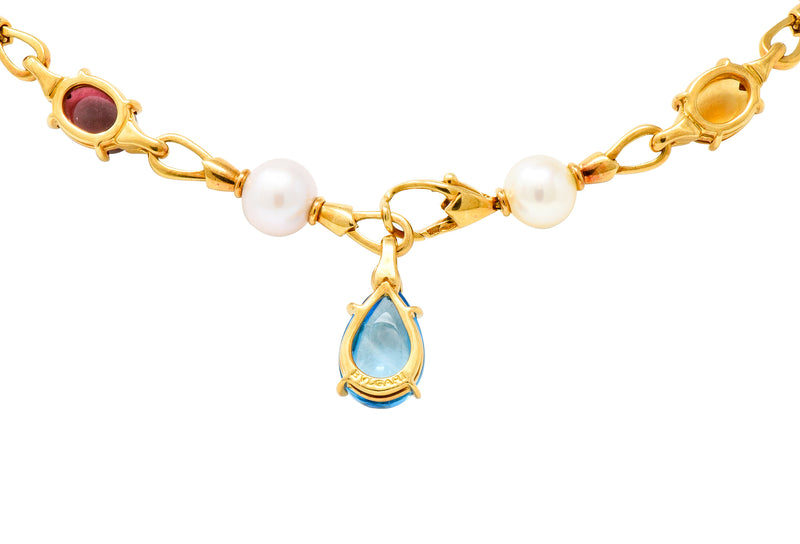 Rose gold DIVAS' DREAM Necklace White with 0.28 ct Mother of Pearl | Bulgari  Official Store