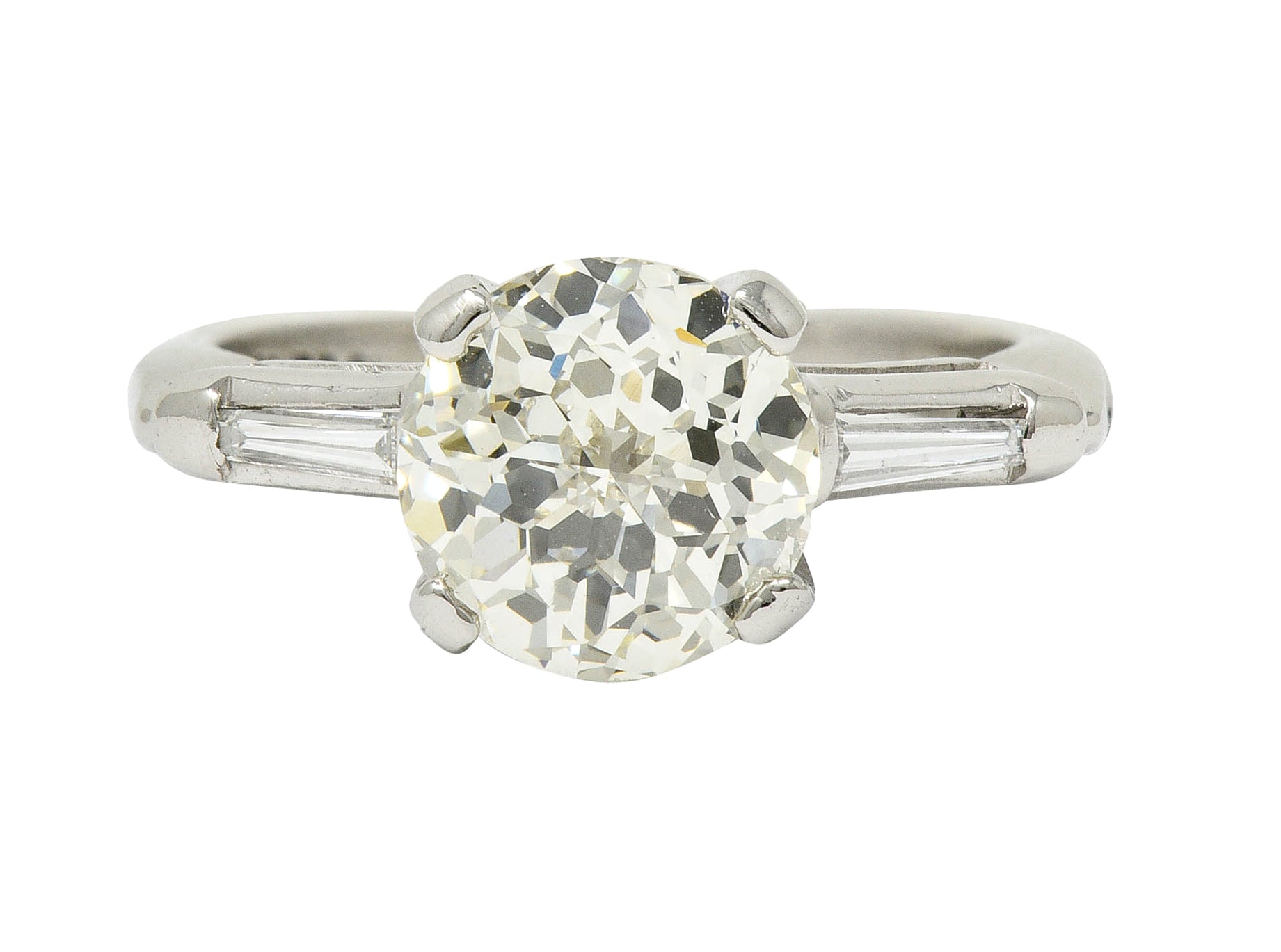 Extraordinary 1.82 CTW Jubilee Cut Diamond Platinum Engagement Ring GIARing - Wilson's Estate Jewelry