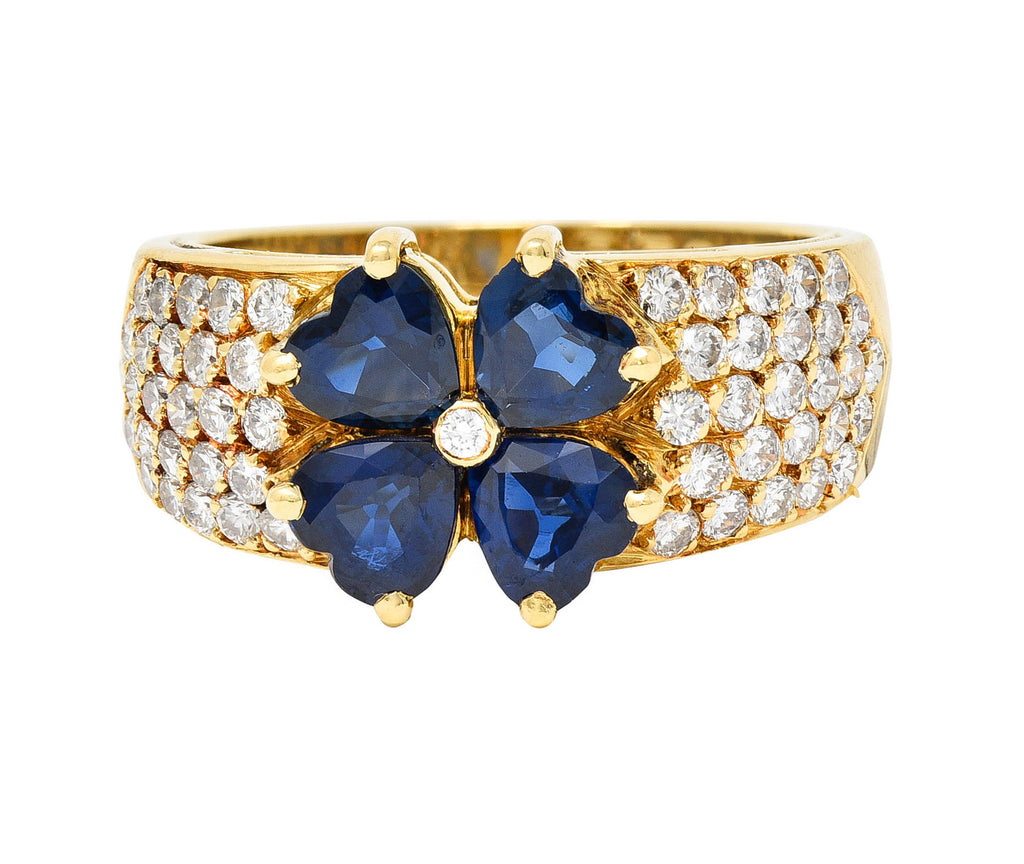 Van Cleef & Arpels Vintage Gold And Diamond Fleurette Ring