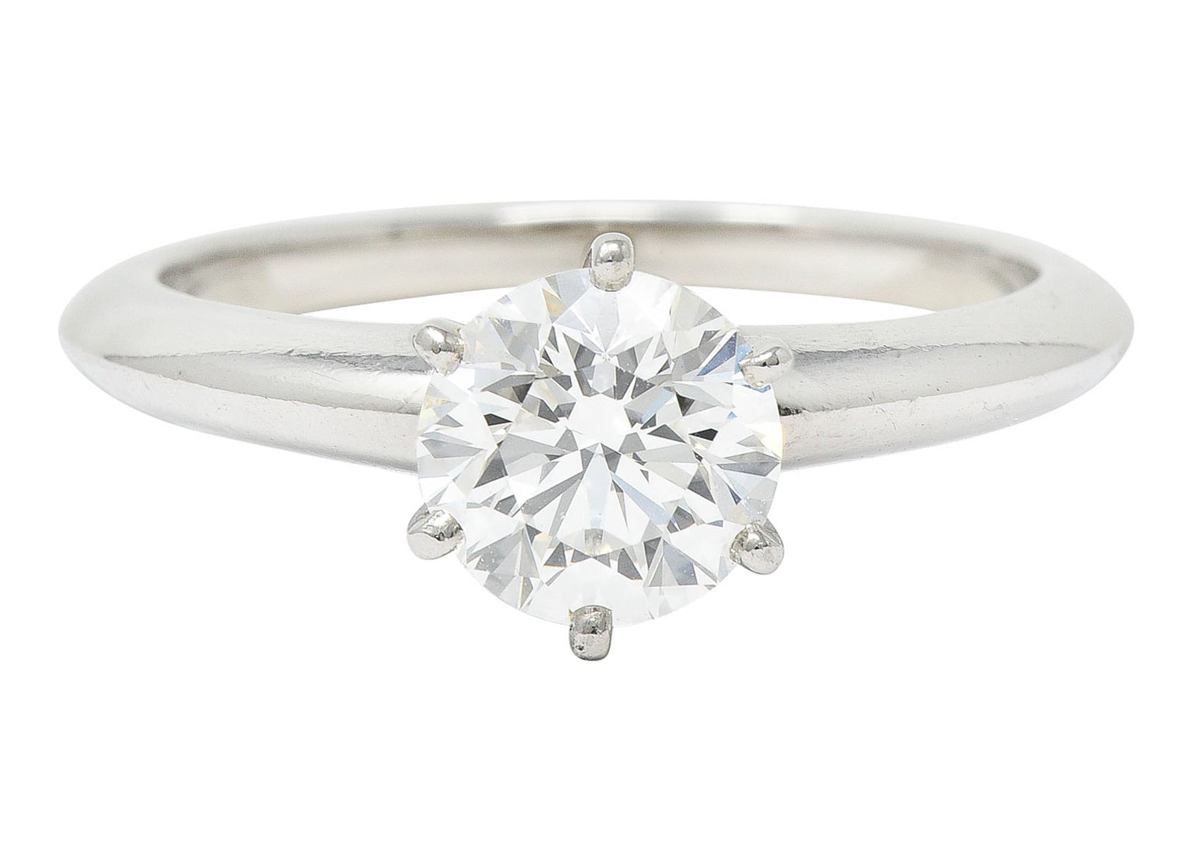 Tiffany & Co. 1.29 CTW Diamond Platinum Solitaire Engagement RingRing - Wilson's Estate Jewelry