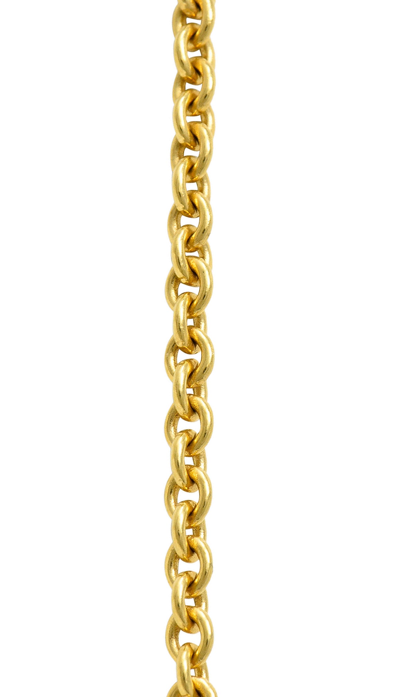 Schlumberger Tiffany & Co. 2.75 CTW Pave Diamond 18 Karat Gold Platinum Large Egg PendantNecklace - Wilson's Estate Jewelry