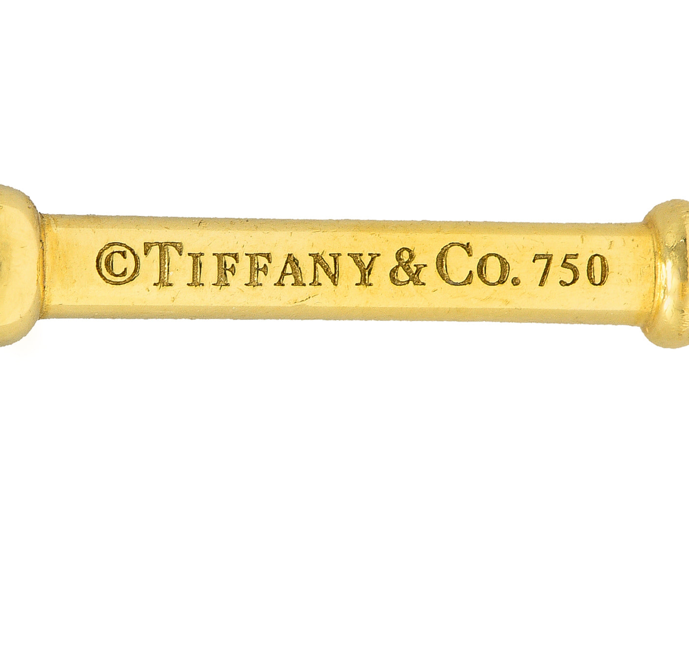 Tiffany & Co. 18 Karat Yellow Gold Tiffany Heart Key Pendant Wilson's Estate Jewelry