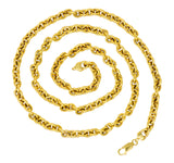 Vintage 14 Karat Yellow Gold 30 Inch Cable Chain Unisex Necklace - Wilson's Estate Jewelry