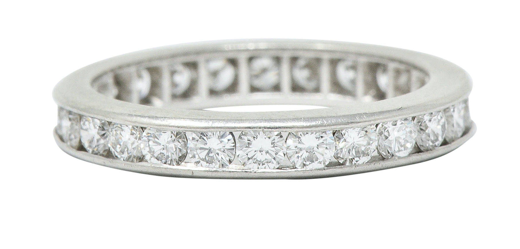 Classic 0.78 CTW Diamond Platinum Eternity Band Stack RingRing - Wilson's Estate Jewelry