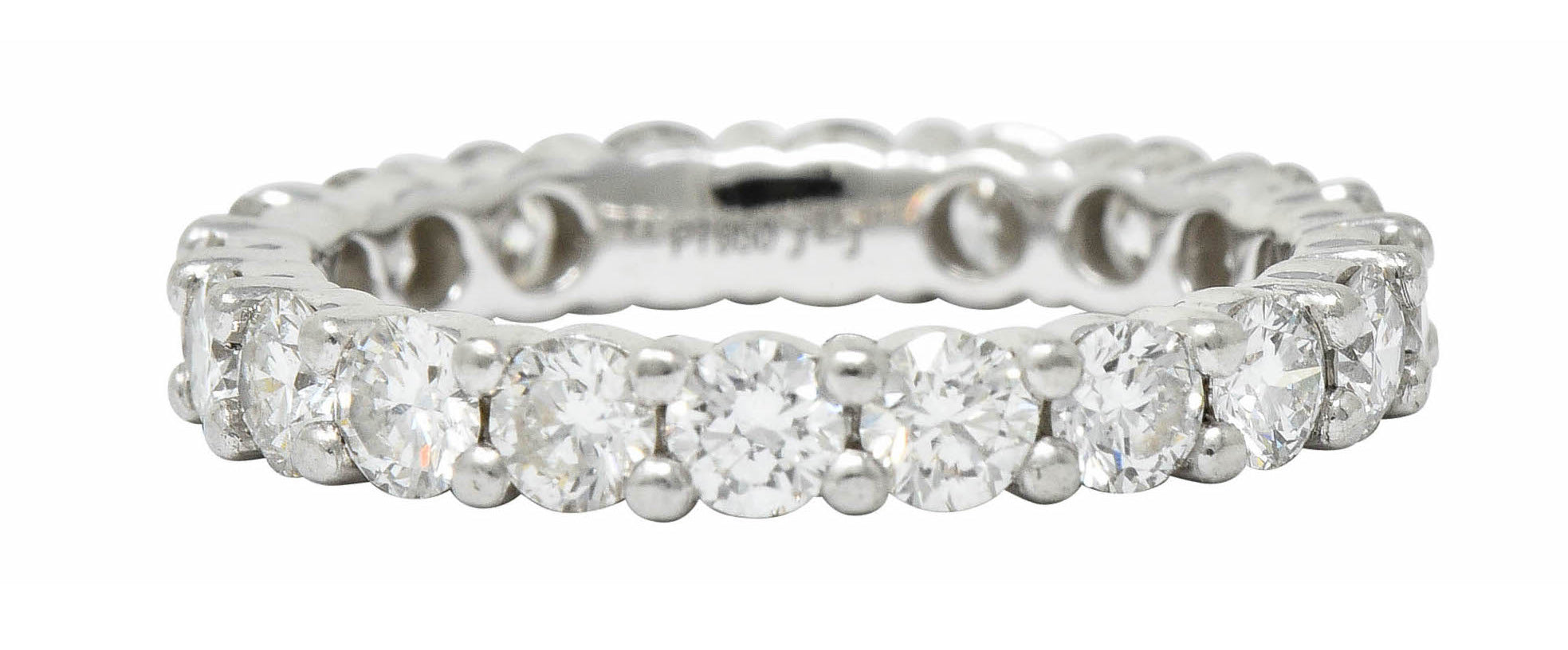 Modern 2.00 CTW Diamond Platinum Eternity Band RingRing - Wilson's Estate Jewelry