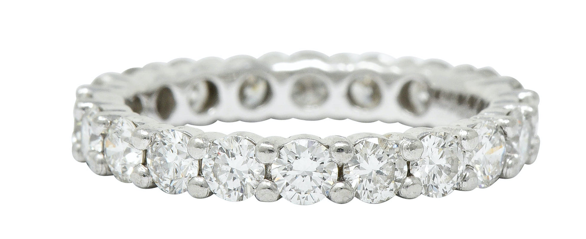 Modern 2.00 CTW Diamond Platinum Eternity Band RingRing - Wilson's Estate Jewelry