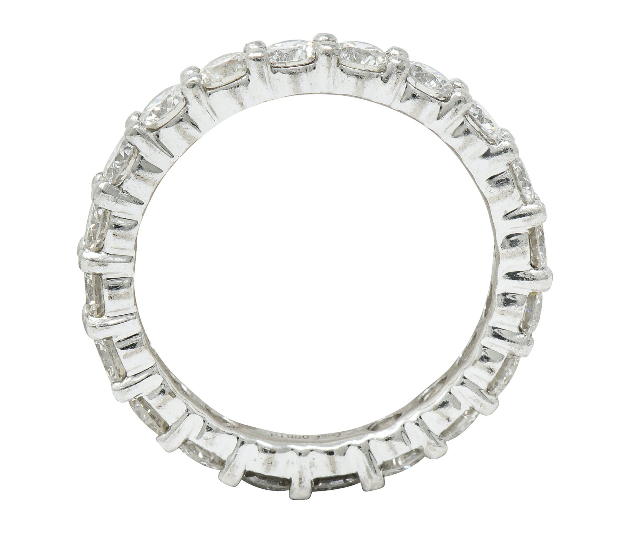 Modern 2.00 CTW Diamond Platinum Eternity Band RingRing - Wilson's Estate Jewelry