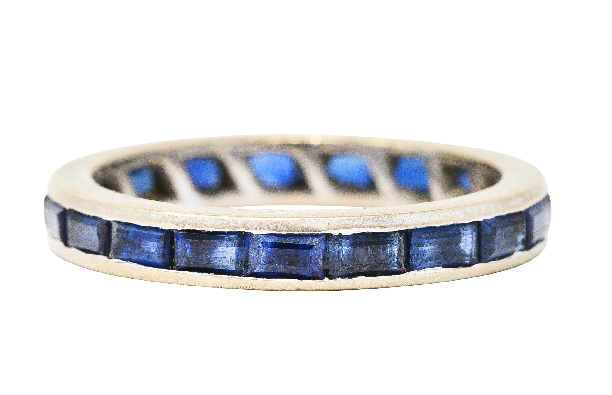 H. Stern 1.95 CTW Sapphire 18 Karat White Gold Channel Band RingRing - Wilson's Estate Jewelry