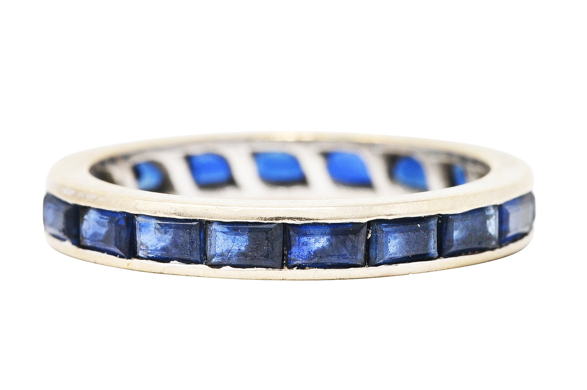 H. Stern 1.95 CTW Sapphire 18 Karat White Gold Channel Band RingRing - Wilson's Estate Jewelry