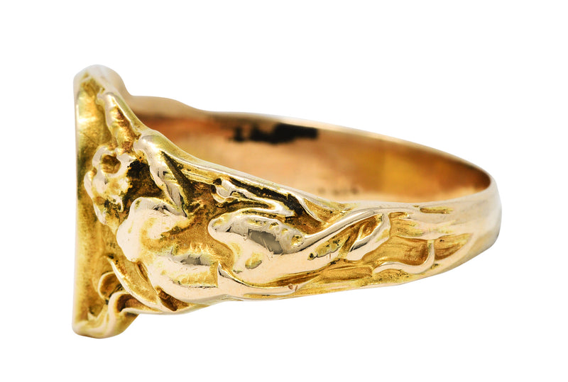 Freemen Jaguar AD Stone Gold Plated Ring for Men - FM 262 – Freemen®