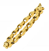 Cartier French 1991 18 Karat Yellow Gold Infinity Link Vintage Chain Bracelet