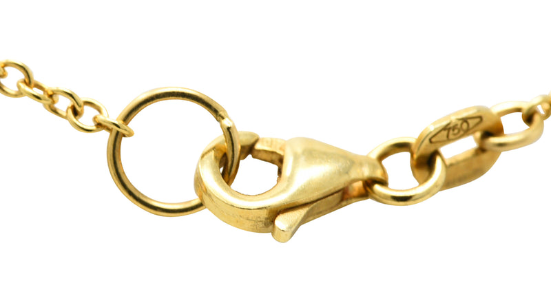 Roberto Coin Brushed 18 Karat Gold Moderno NecklaceNecklace - Wilson's Estate Jewelry
