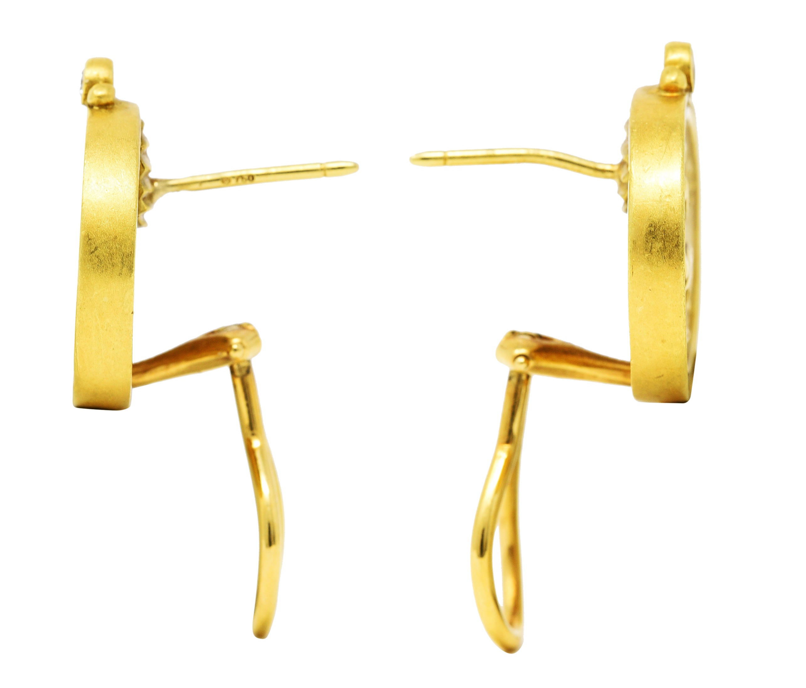 SeidenGang Diamond 18 Karat Gold Calliope Classic EarringsEarrings - Wilson's Estate Jewelry