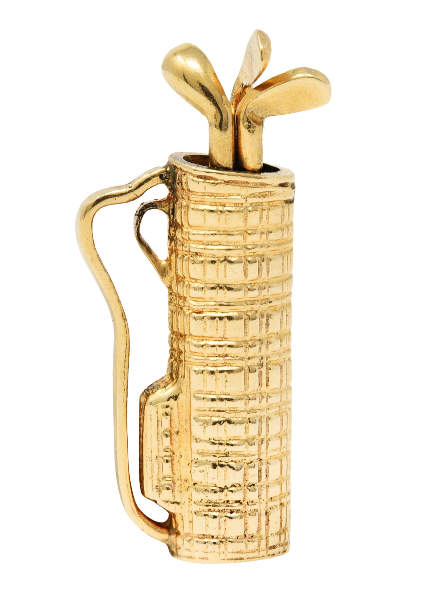 1940's Retro 14 Karat Gold Golf Caddy Charmcharm - Wilson's Estate Jewelry