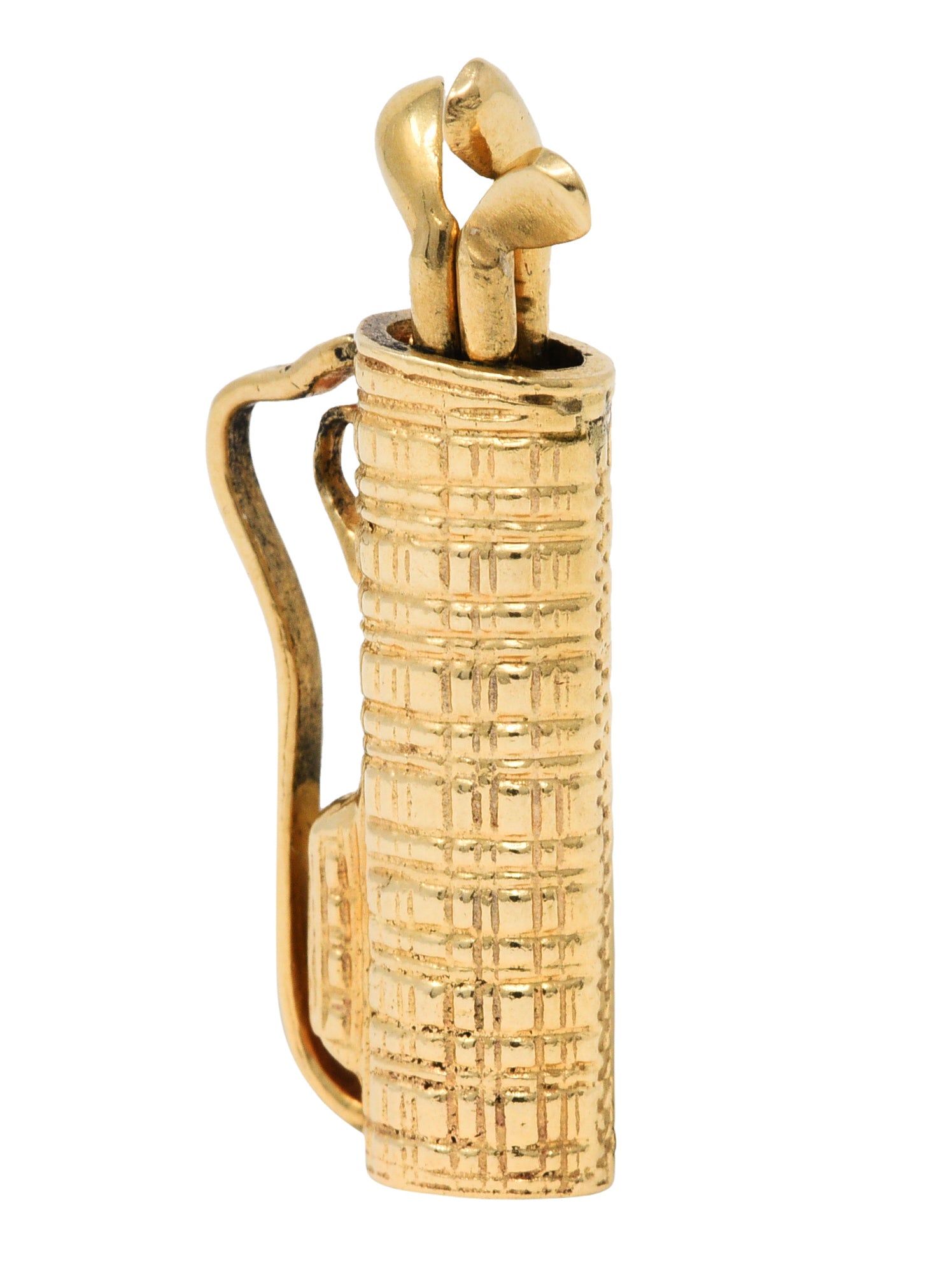 1940's Retro 14 Karat Gold Golf Caddy Charmcharm - Wilson's Estate Jewelry