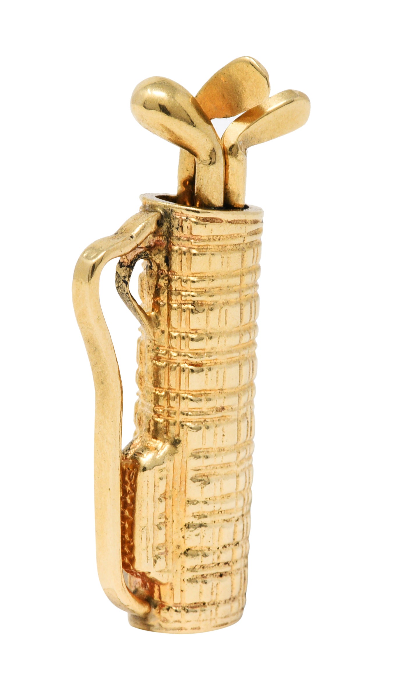 1940's Retro 14 Karat Gold Golf Caddy Charmcharm - Wilson's Estate Jewelry