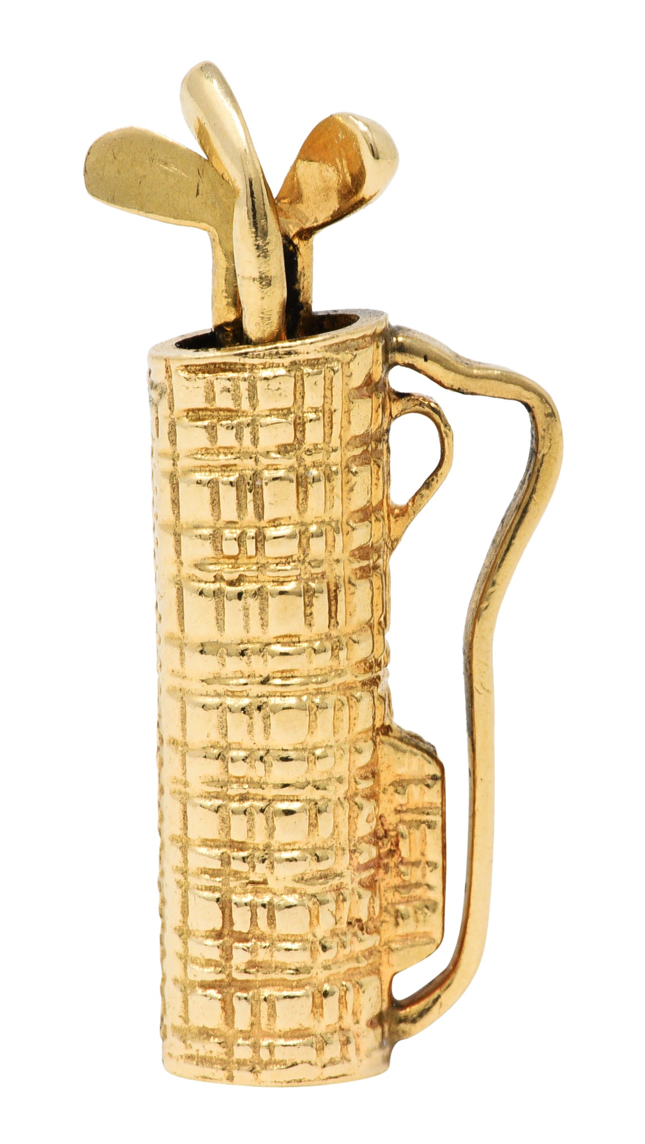 1940's Retro 14 Karat Gold Golf Caddy Charmcharm - Wilson's Estate Jewelry