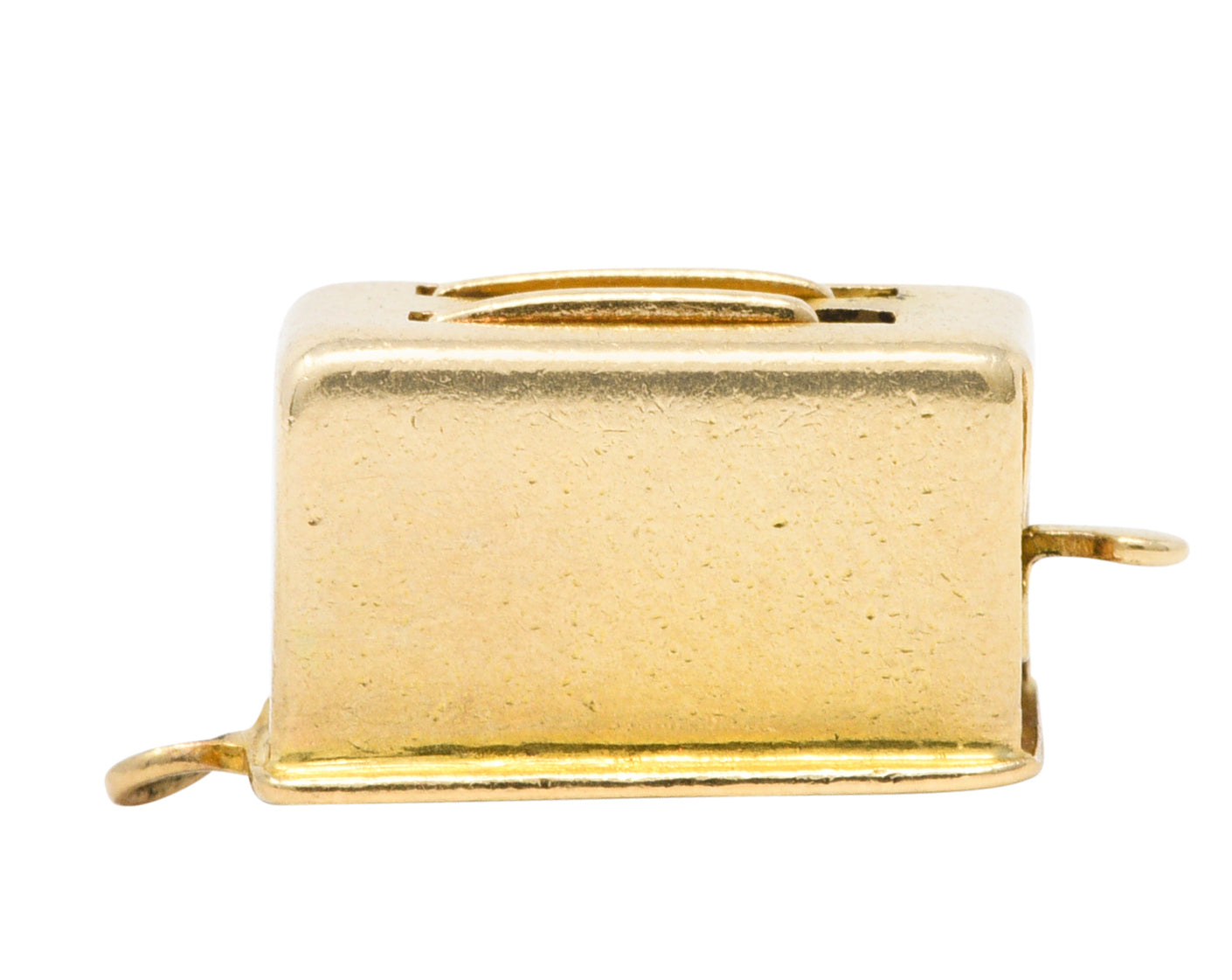 1940's Retro 14 Karat Gold Toaster Articulated Charmcharm - Wilson's Estate Jewelry