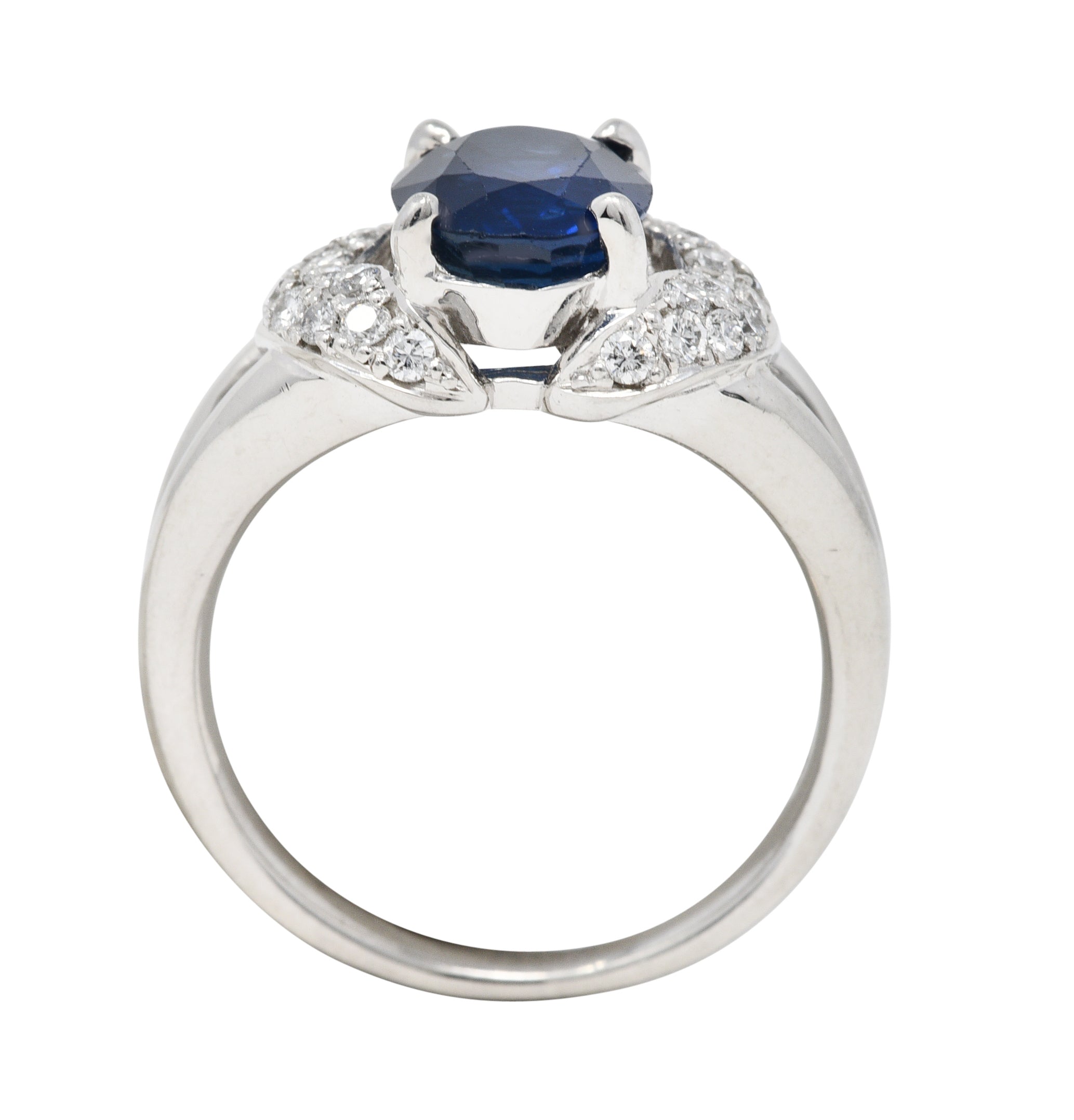 Contemporary 2.80 CTW Sapphire Diamond Gemstone RingRing - Wilson's Estate Jewelry