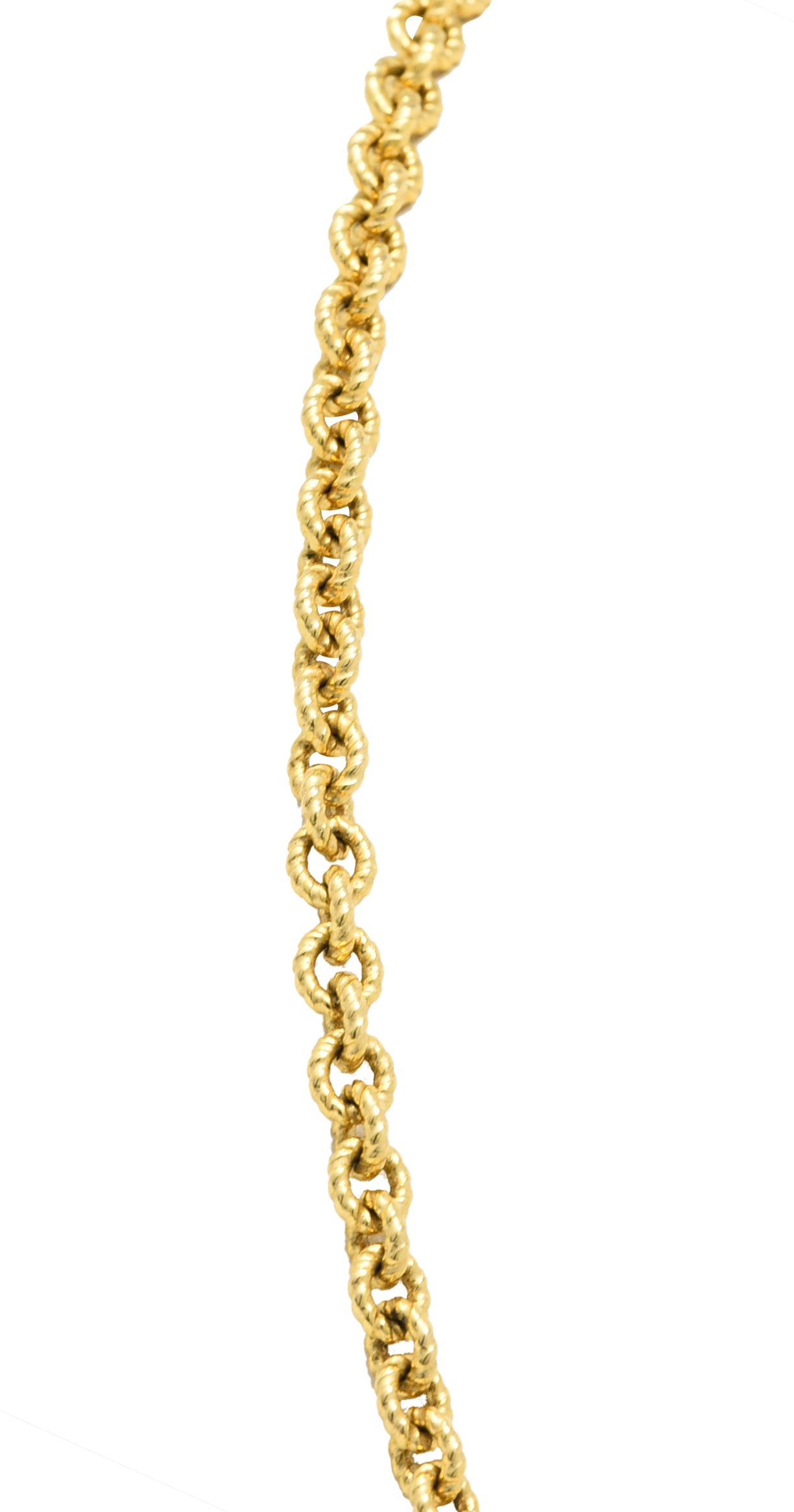 Carrera y Carrera Diamond 18 Karat Yellow Gold Twisted Rope Link Toggle NecklaceNecklace - Wilson's Estate Jewelry