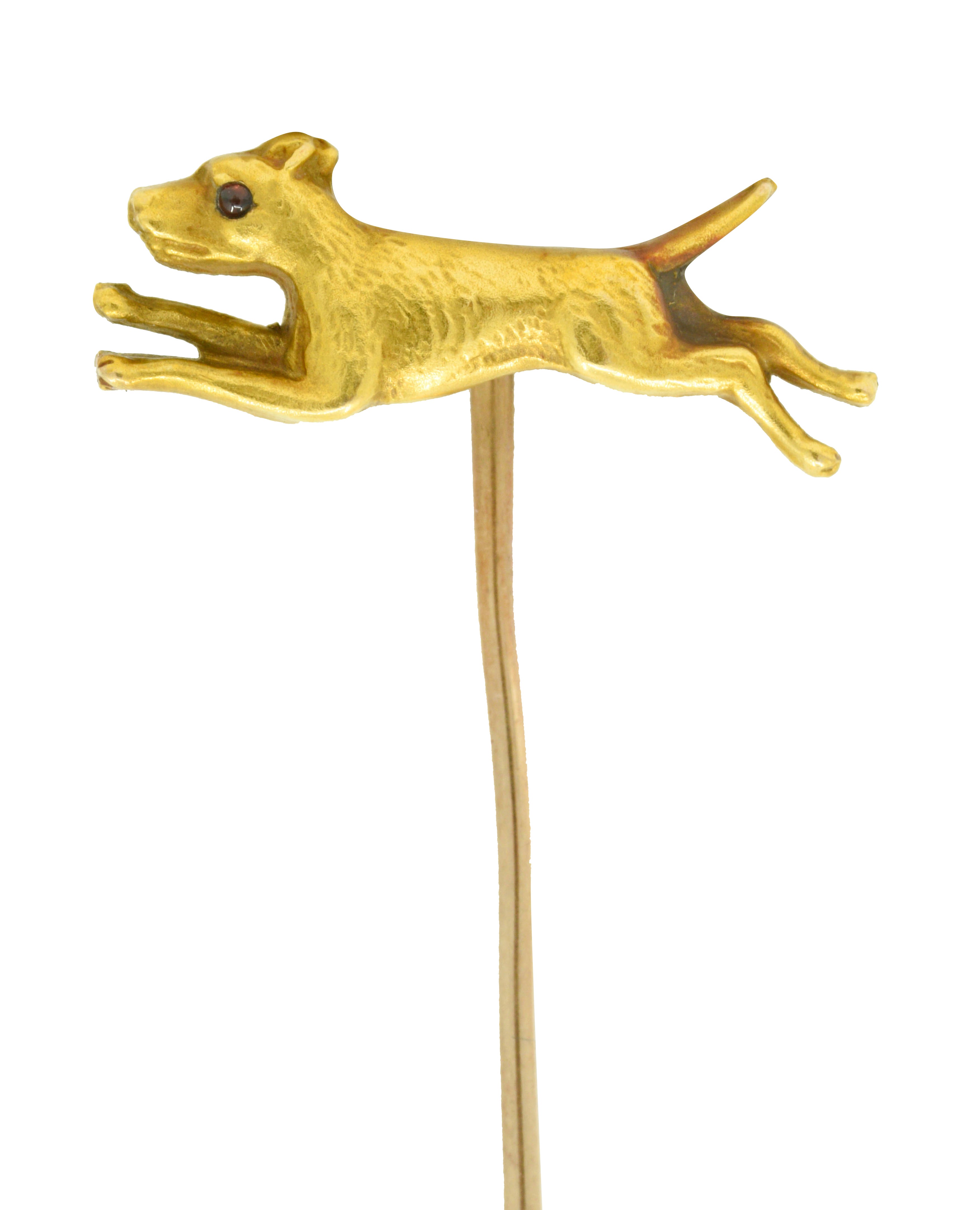 Victorian 14 Karat Gold Dog Stickpin Circa 1900Stick Pin - Wilson's Estate Jewelry