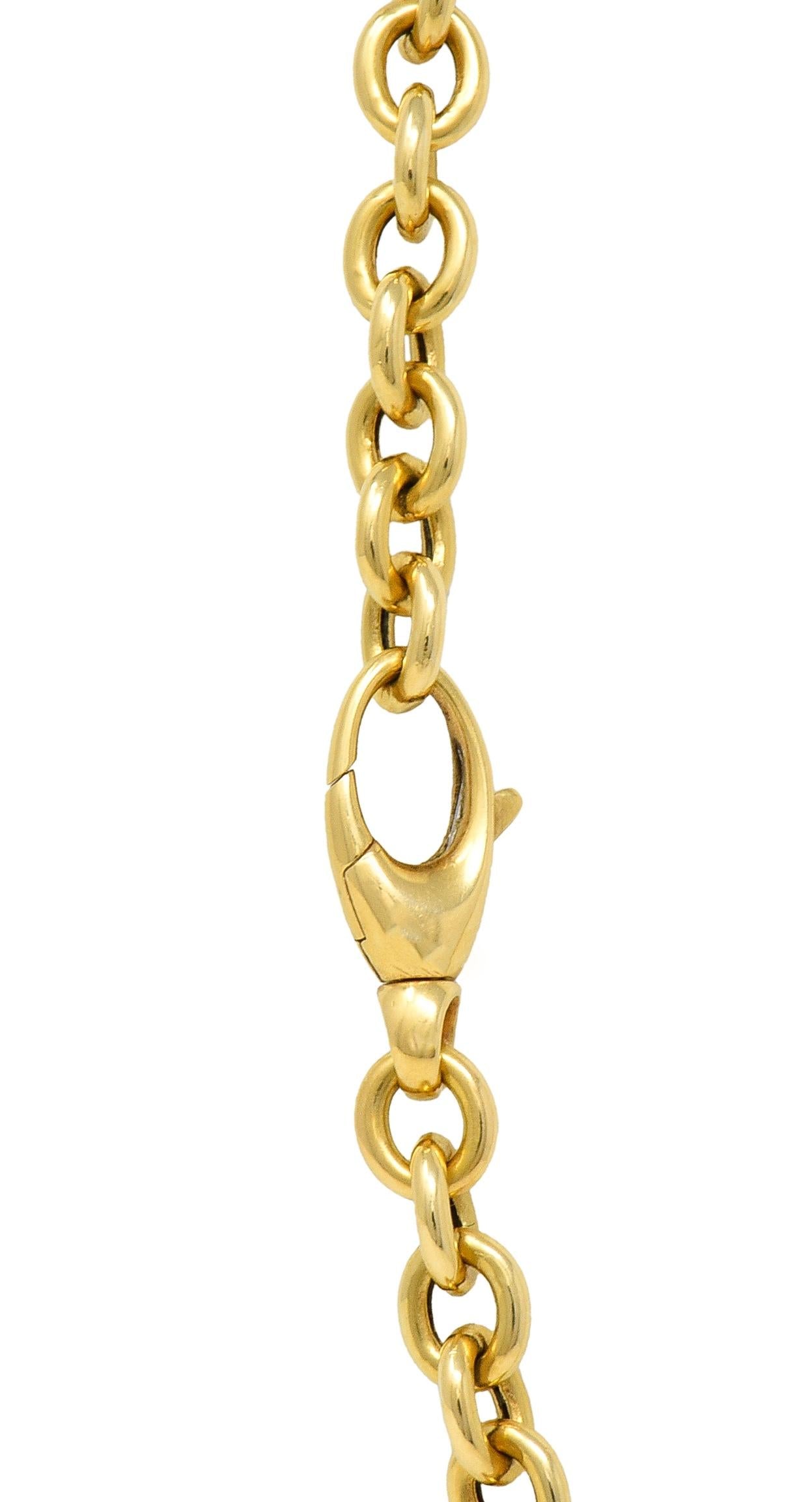 Gucci 18 Karat Yellow Gold Horsebit Pendant Vintage Necklace