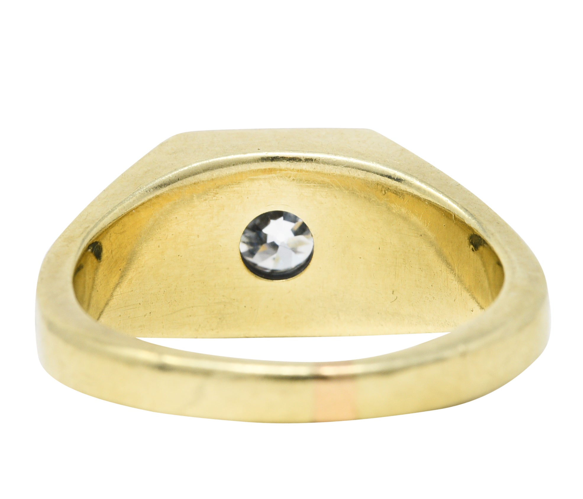 Allsopp-Steller 0.92 CTW Diamond 14 Karat Two-Tone Unisex RingRing - Wilson's Estate Jewelry