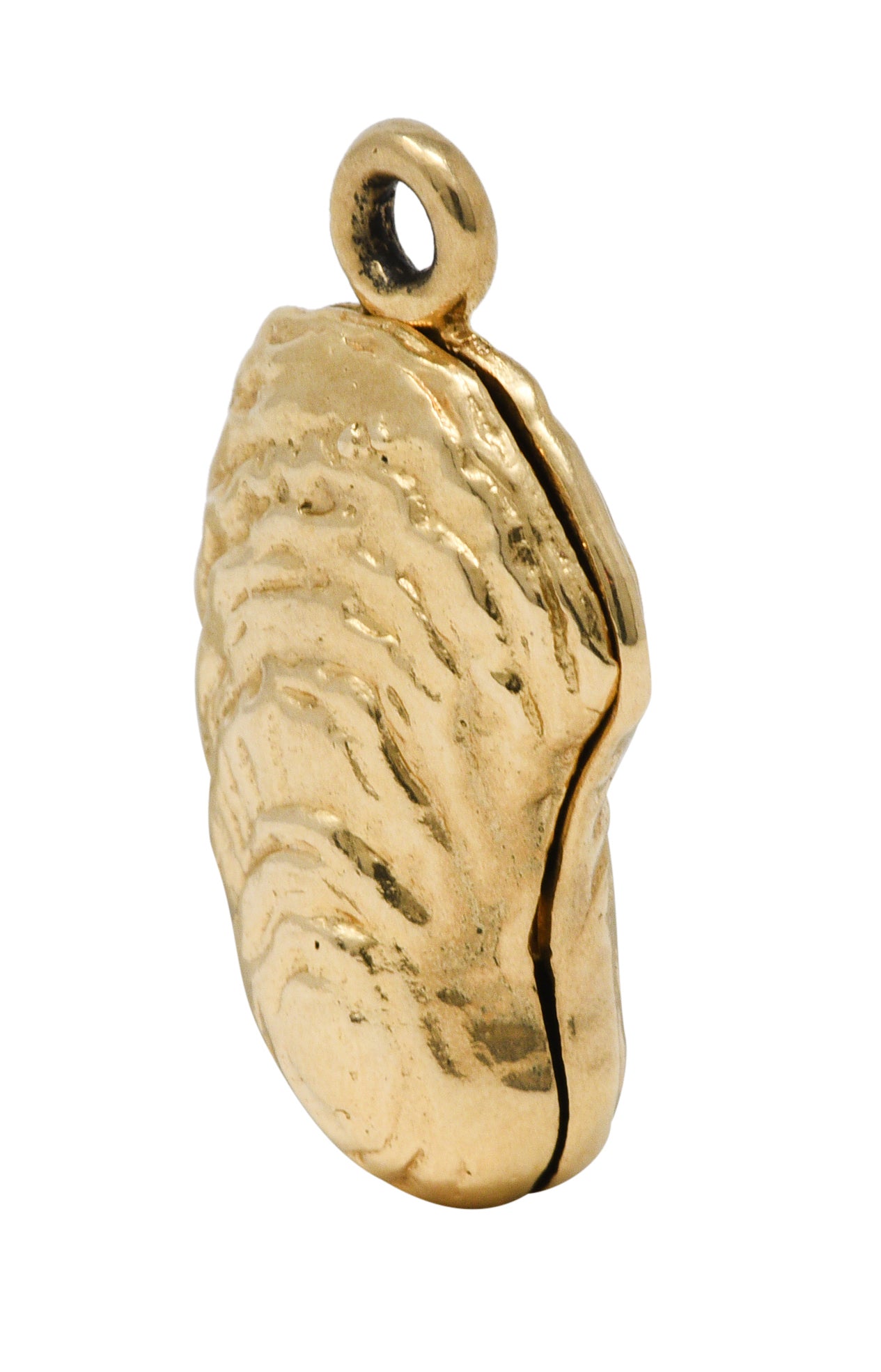 Retro Pearl 14 Karat Gold Freshwater Mussel Charmcharm - Wilson's Estate Jewelry