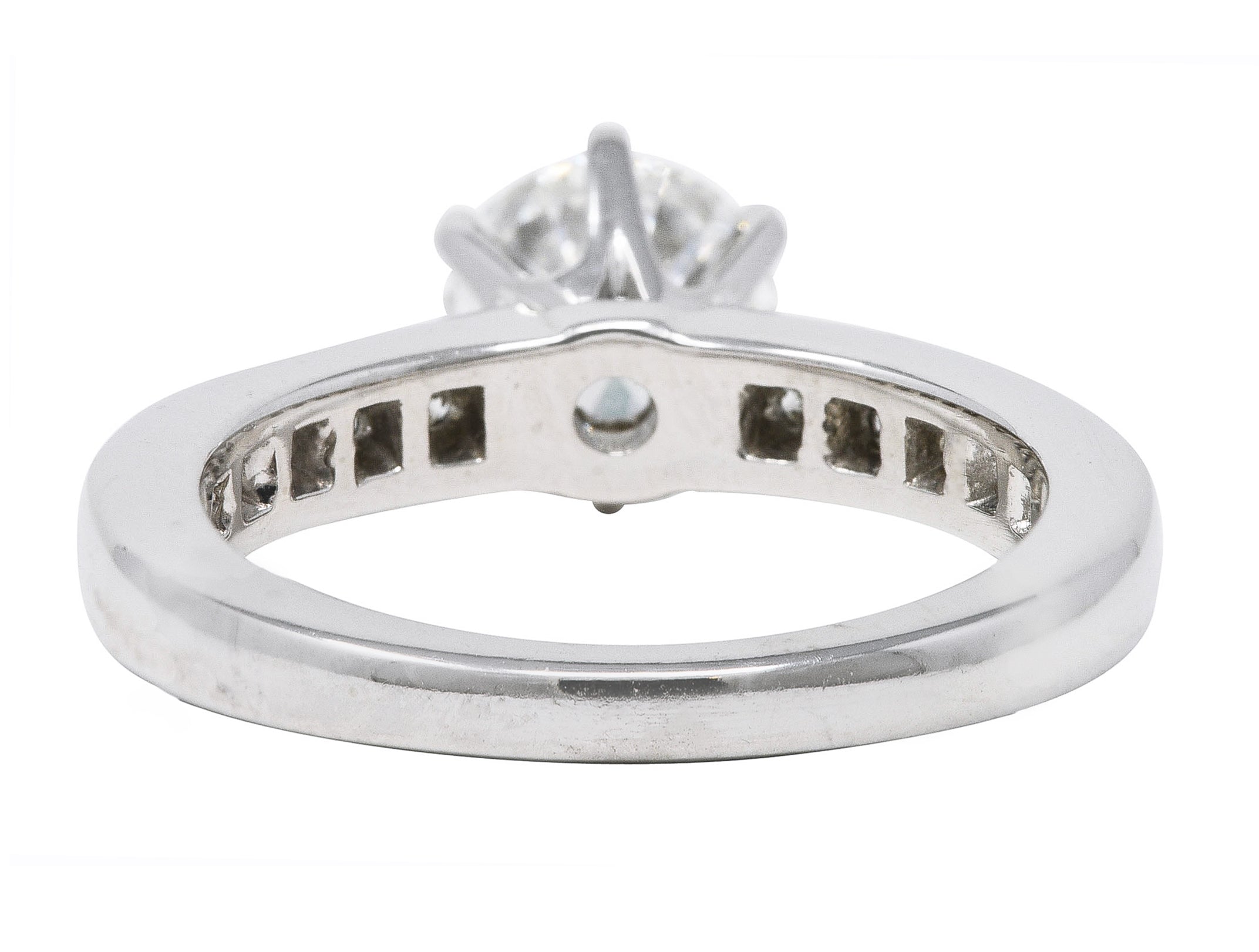 Tiffany & Co. Contemporary 1.56 CTW Diamond Platinum Engagement Ring GIA Wilson's Estate Jewelry