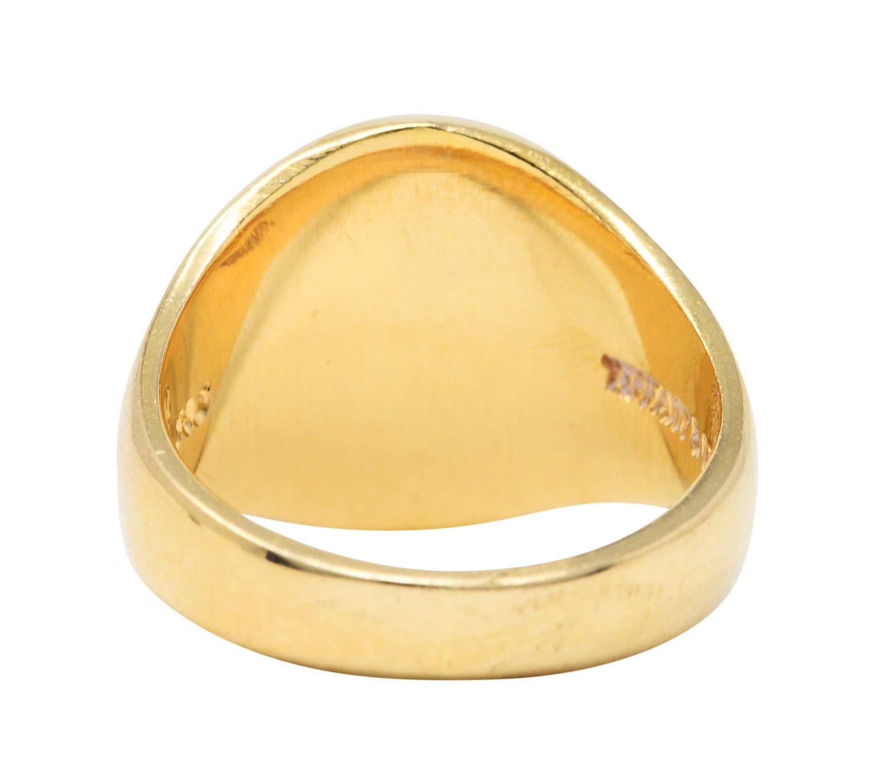 Tiffany & Co. Retro 14 Karat Gold Heraldry Swan Unisex Signet RingRing - Wilson's Estate Jewelry