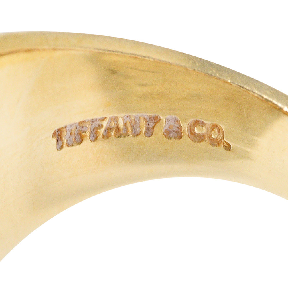 Tiffany & Co. Retro 14 Karat Gold Heraldry Swan Unisex Signet RingRing - Wilson's Estate Jewelry