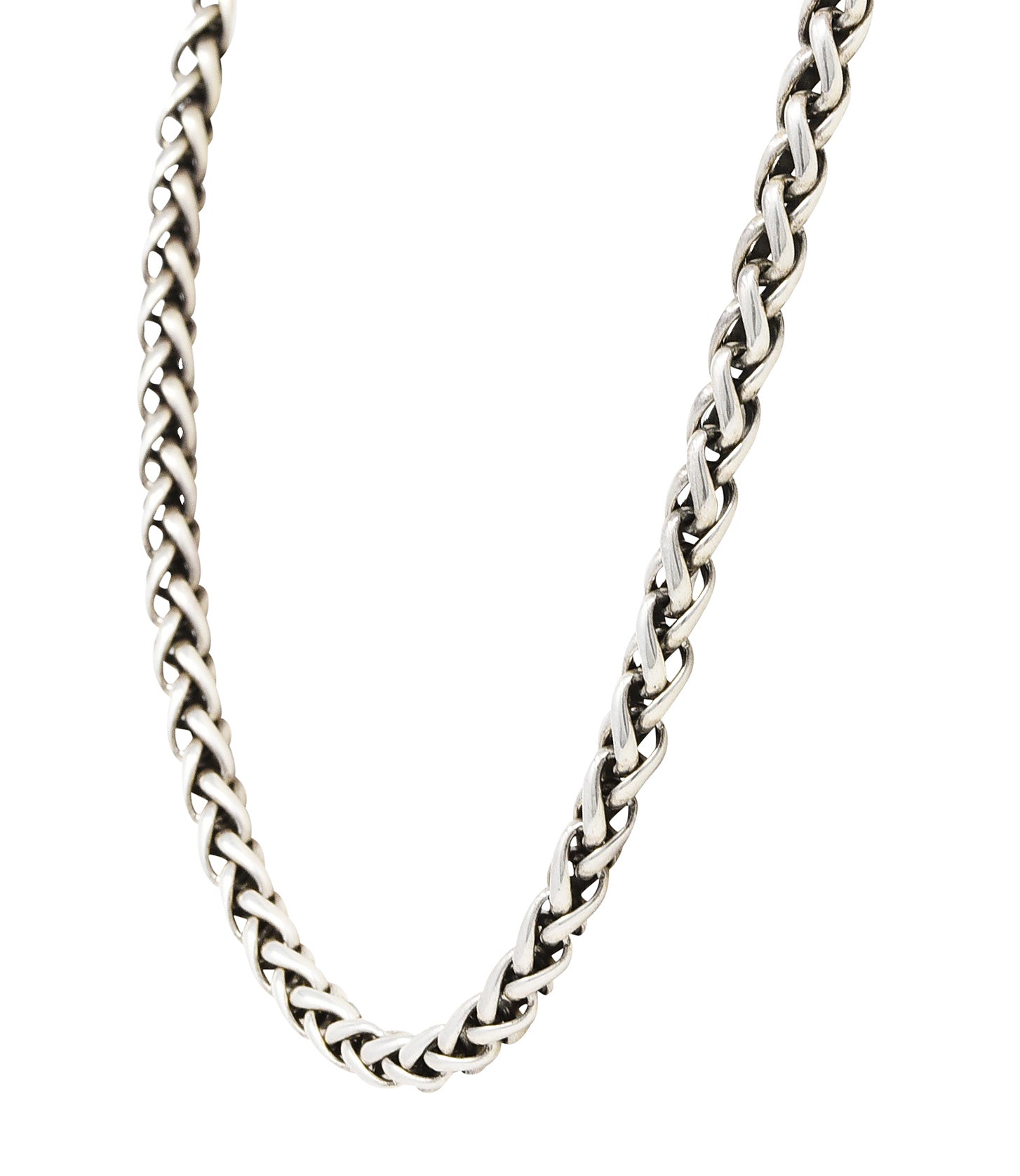 David Yurman 14 Karat Gold Sterling Silver Wheat Chain Unisex NecklaceNecklace - Wilson's Estate Jewelry