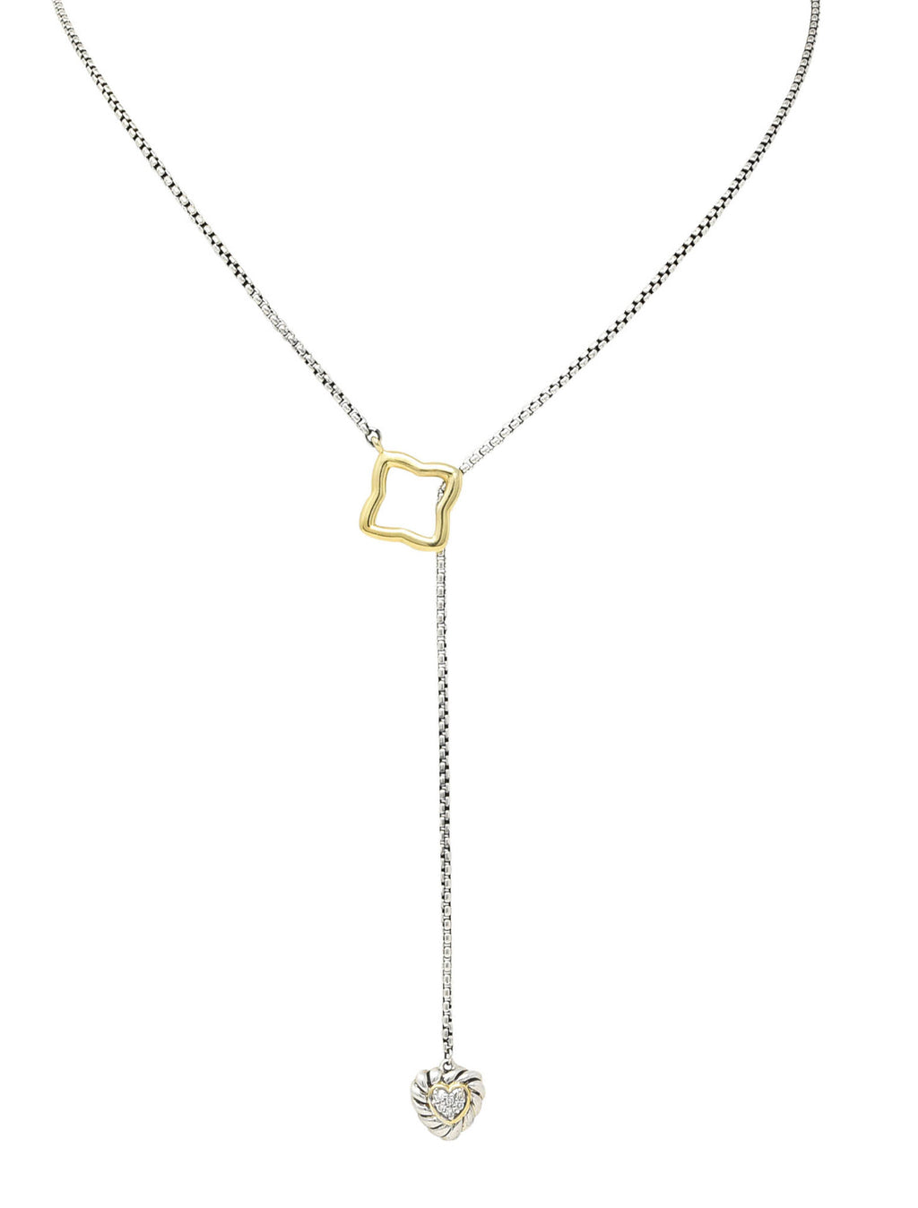 Colour Blossom Lariat Necklace, Yellow Gold, Onyx And Diamond - Categories